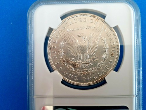 1889 Morgan Silver Dollar MS 61 NGC Brilliant Luster - Picture 7 of 8