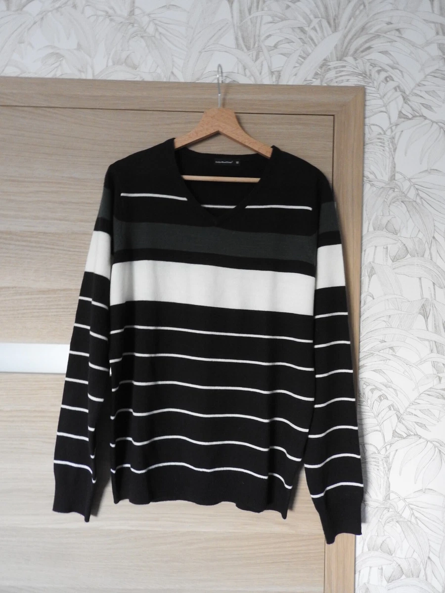 True Vintage Cylain Pull Hommes 70er Vert NOS 80er Gr.46 Vert Pull 70s