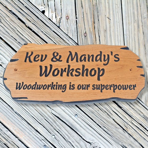 Personalised Oak Carved Rustic Wooden Sign House Name Address Plaque Outdoor - Picture 3 of 7