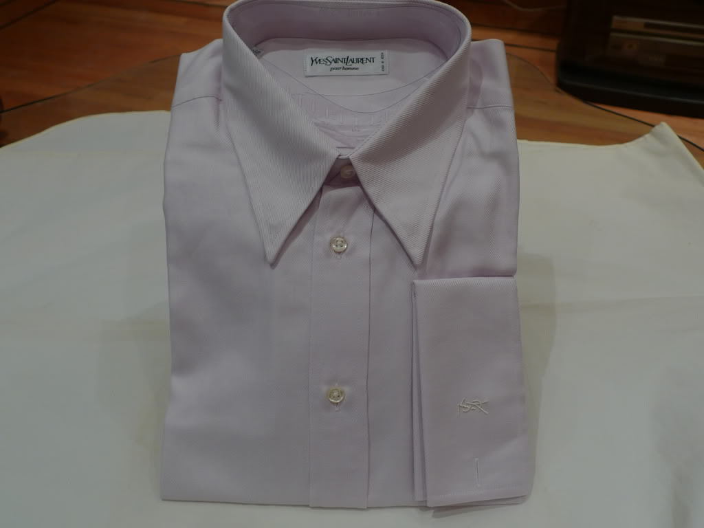 YVES SAINT LAURENT POUR HOMME CAMICIA UOMO LAVANDA ITALIA TAGLIA 42 16 5 O 43 17