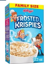Kellogg's Family Size Frosted Krispies Breakfast Cereal 17.1 oz