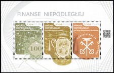 Polska Poland 2019 Fi BLOK 339 Mi BLOCK 293 MNH Finanse Niepodległej