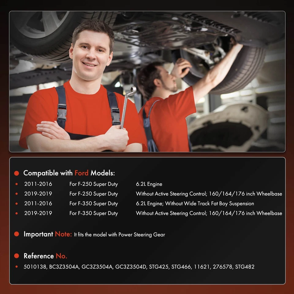 Caja de cambios de dirección asistida para Ford F-250 F-350 Super Duty 2011-2016 2019 BC3Z3504A Foto 2 de 4