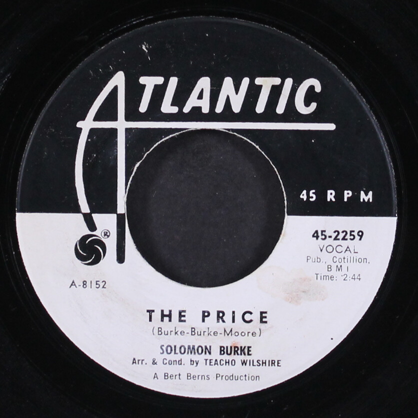 SOLOMON BURKE: the price / more rockin' soul ATLANTIC 7