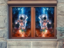 3D Astronaut A328 Window Film Print Sticker Cling Stained Glass UV Sinsin