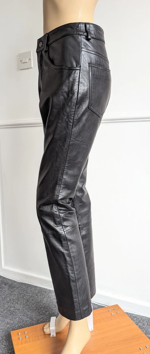 Ladies genuine leather trousers sale