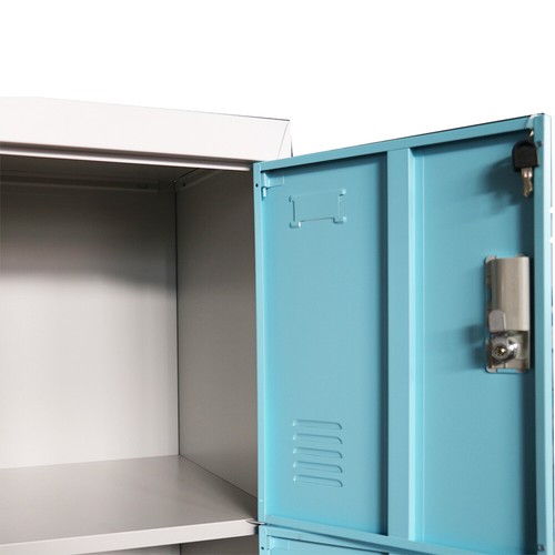 Work Lockers 1,2,3,4,5,6 Door Metal Lockable Unit Staff School Gym Changing Box - Picture 12 of 53