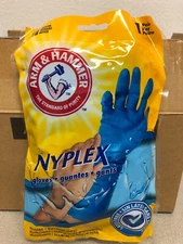 Arm & Hammer AH-1268 Nyplex Vinyl Cleaning Gloves Medium Blue 12 pair