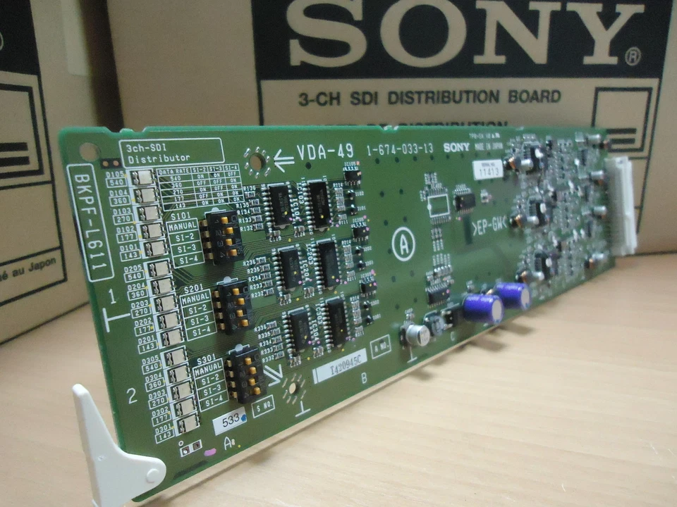 索尼 BKPF-L611 3x 1:2 SDI 回锁分发板带后面板 =N E W= — 第 3/4 张图片
