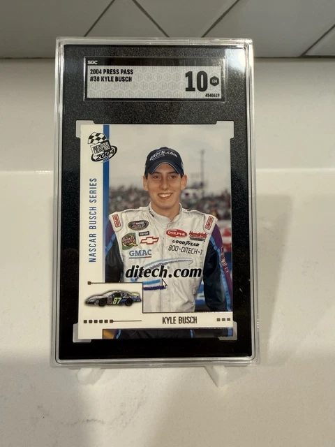 2004 Presseausweis Kyle Busch Rookie Karte #38 NASCAR Hendrick Motorsports SGC 10