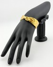 Mignon Faget Sterling Single Silver Knot Hinged Cuff Bracelet Gold Tone — photo 1