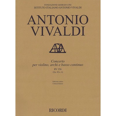 Concerto A Minor, RV 356, Op. III, No. 6 String Composed by Antonio Vivaldi