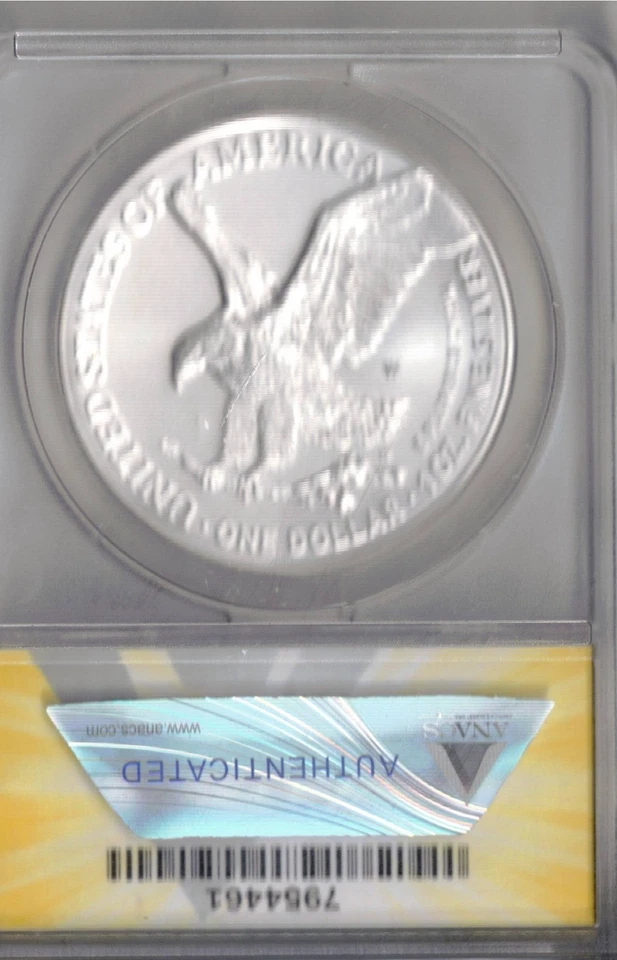 2025 West Point Silver Eagle ANACS MS70 One Dollar Coin! - Image 2 of 2