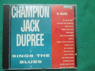 CHAMPION JACK DUPREE - SINGS THE BLUES - KING - CD