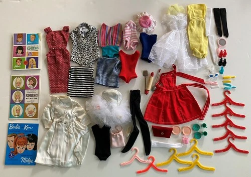 Vintage Barbie Clothes & Accessories 1960s TLC Cleaning Repair Needed