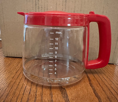 KitchenAid 12-Cup Glass Coffee Carafe  Red Handle  OEM - Replacement |  eBay
