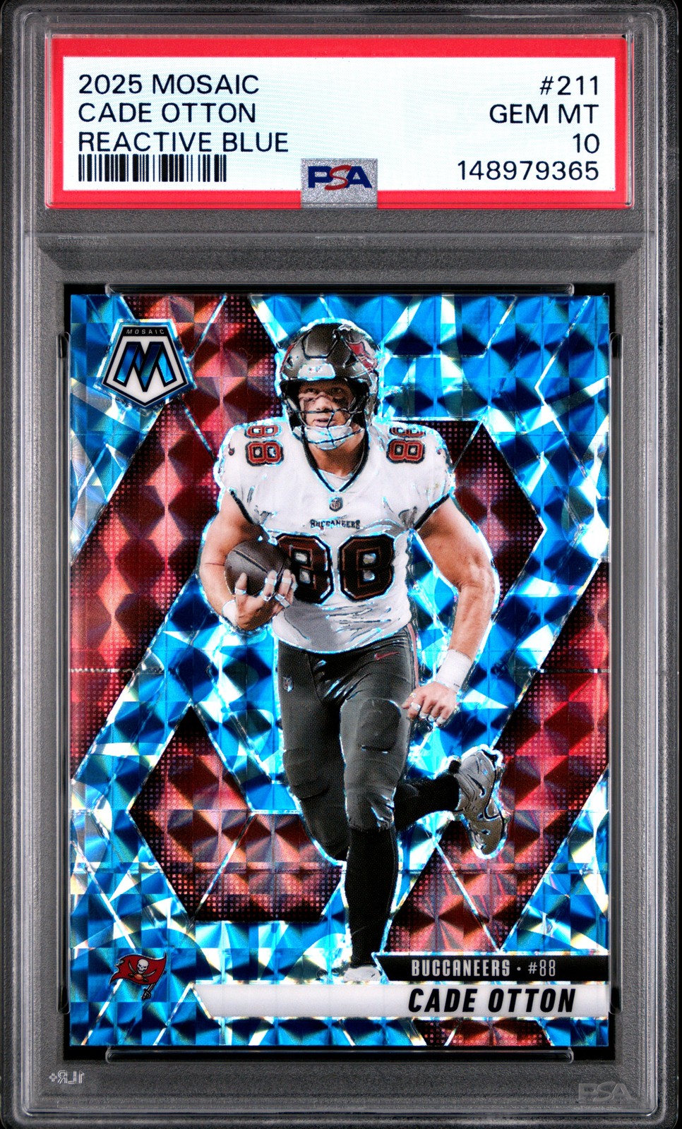 2025 PANINI MOSAIC REACTIVE BLUE #211 CADE OTTON PSA 10