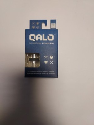 NEW Qalo - The Functional Wedding Ring, Silicone Band in Black RealTree, 