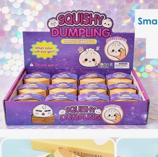 Squishy Dumpling Sensory Fidget Toy Squeezable Stress Reliever / Mini /CASE 12p