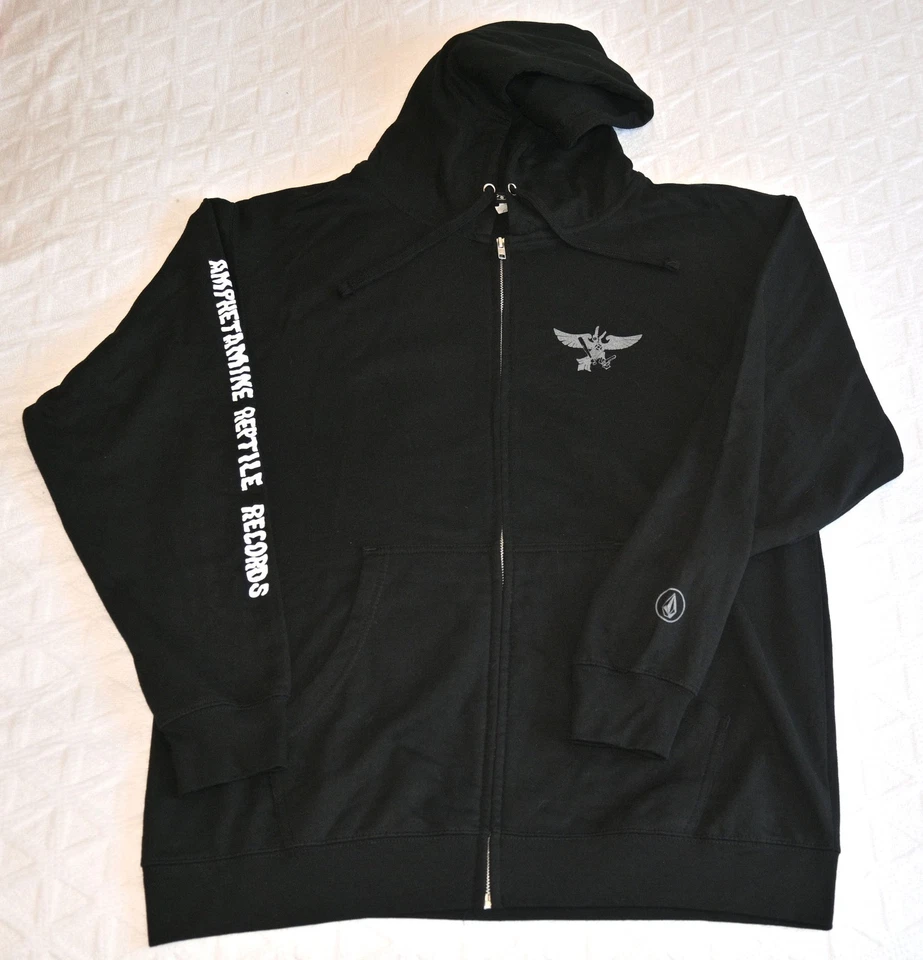 Amphetamine Reptile Records AmRep Industries Promo Hoodie Zip-UP Volcom Size L - Image 2 of 4