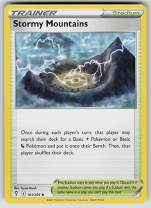 Stormy Mountains 161/203 Evolving Skies Uncommon Trainer Stadium