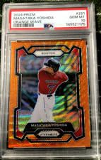 2024 PRIZM ORANGE WAVE 12/49 PSA 10 MASATAKA YOSHIDS #221