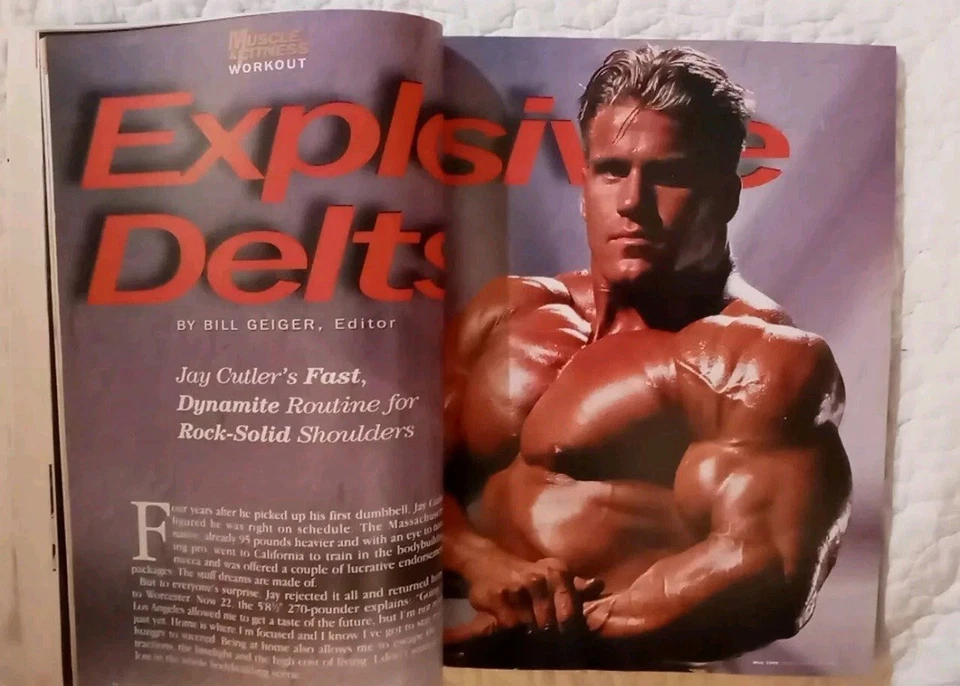 Jay Cutler W/ Female - Muscle & Fitness Bodybuilding Magazine - May 1996 - Image 4 of 4