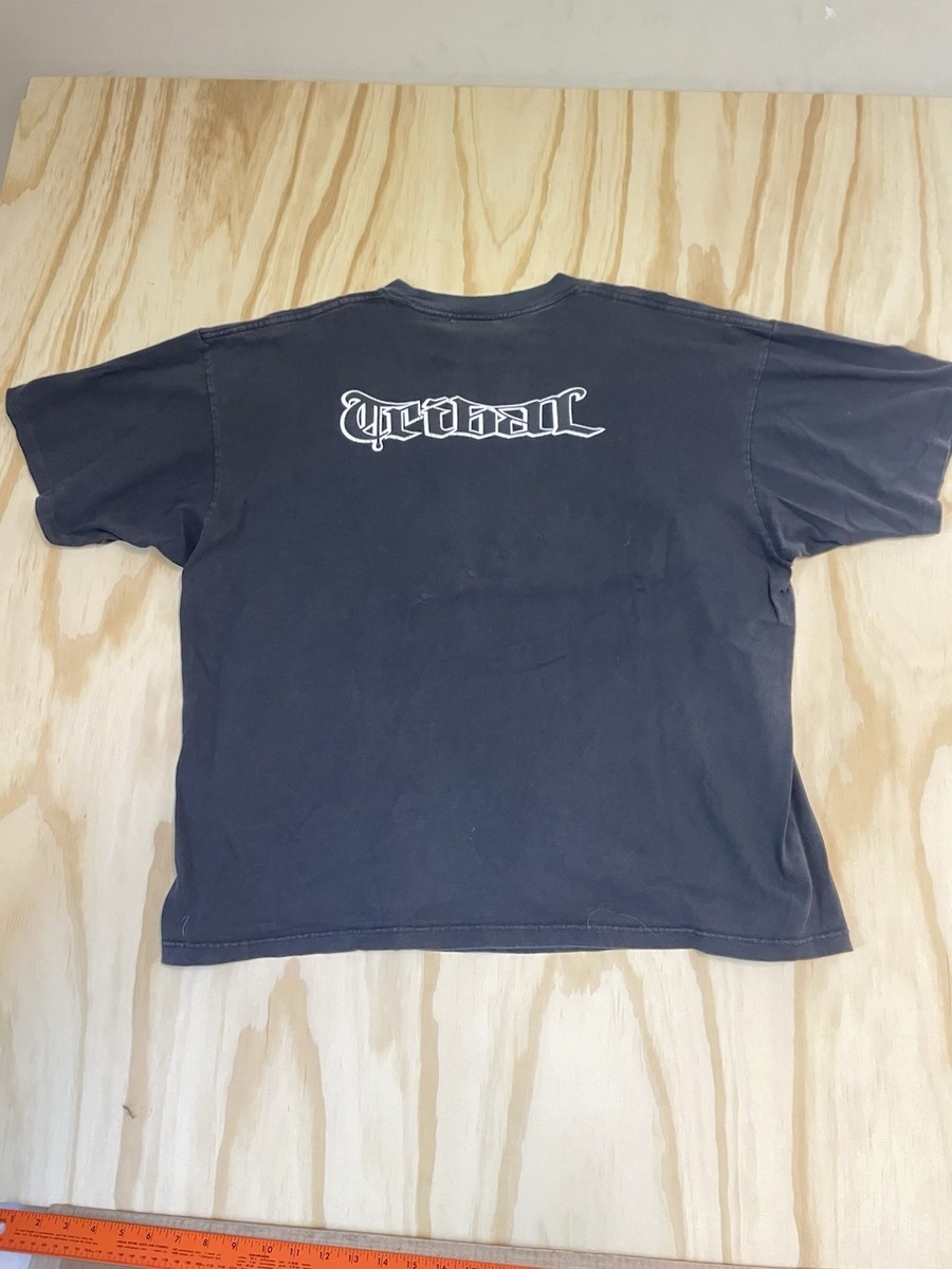 Tribal Gear 90s Single Stitch Mens Black T Shirt Graffiti Graphic