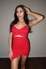 The Vintage Shop Red Cutout Mini Dress – Size Small
