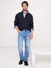 Men's Terry Mock-Neck Sweatshirt