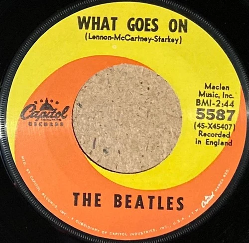 The Beatles Nowhere Man NM Unplayed Capitol Subsidiary Swirl 1968 45 + sleeve