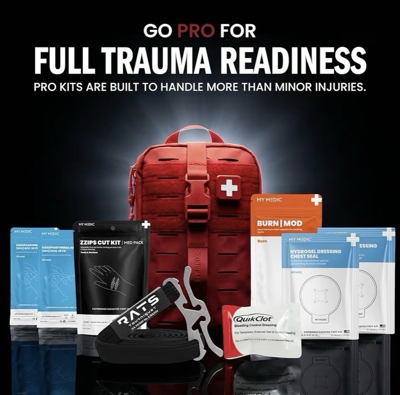 MY MEDIC MyFAK PRO Ifak First Aid Kit- 140 Life Saving Trauma