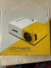 Mini LED Projector – Portable Home Theater | 1080p Support Open Box – Never Used