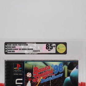 PS1 BASES LOADED '96 1996 DOUBLE HEADER BASEBALL - VGA GRADED 85+! NEW & Sealed!