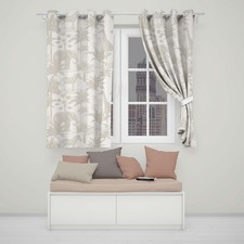 Boho Safari Elephant Zebra Blackout Thermal Eyelet Curtains Jungle Animal Drapes