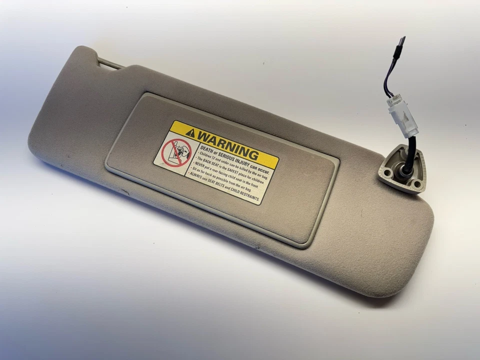 98-03 OEM Jaguar XJ8 XJR delantero derecho lado pasajero parasol beige Foto 2 de 4