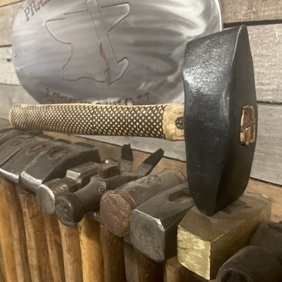 Gorgeous & Rare 3 Lb Dual Peen Forging Hammer/1045 Steel Hand Forged In USA