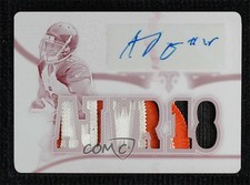 2015 Triple Threads White Whale Printing Plate Magenta 1/1 AJ Green Auto lz7