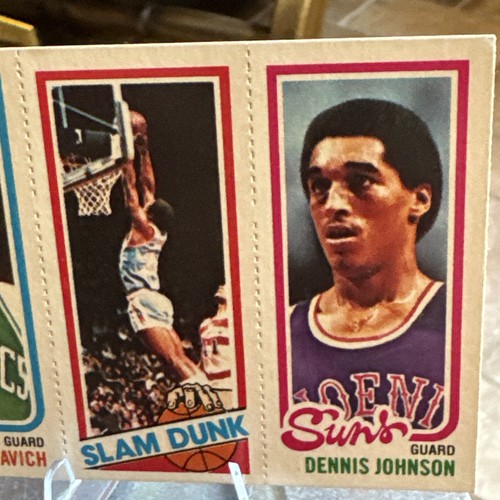 1980-81 Topps Pete Maravich Celtics #38/264/194 Dennis Johnson Basketball HOF - Picture 4 of 5