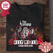 NEW The Warning Band - Keep Me Fed World Tour 2025 Black All Size T-Shirt