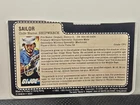 GI Joe Shipwreck 1985 v1 * UNCUT FILE CARD * ARAH * 100% ORIGINAL!