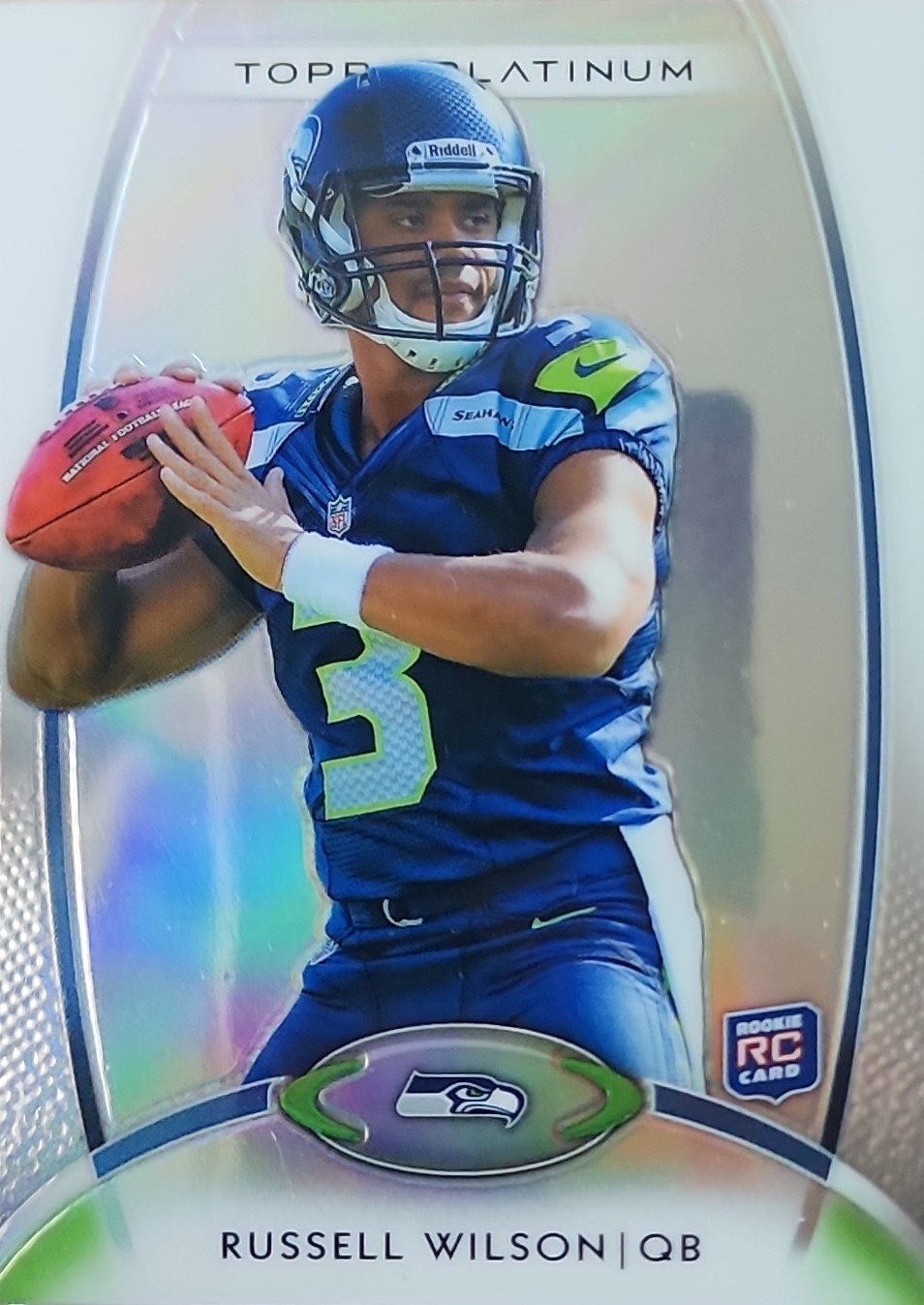 2012 TOPPS PLATINUM #138 RUSSELL WILSON RC