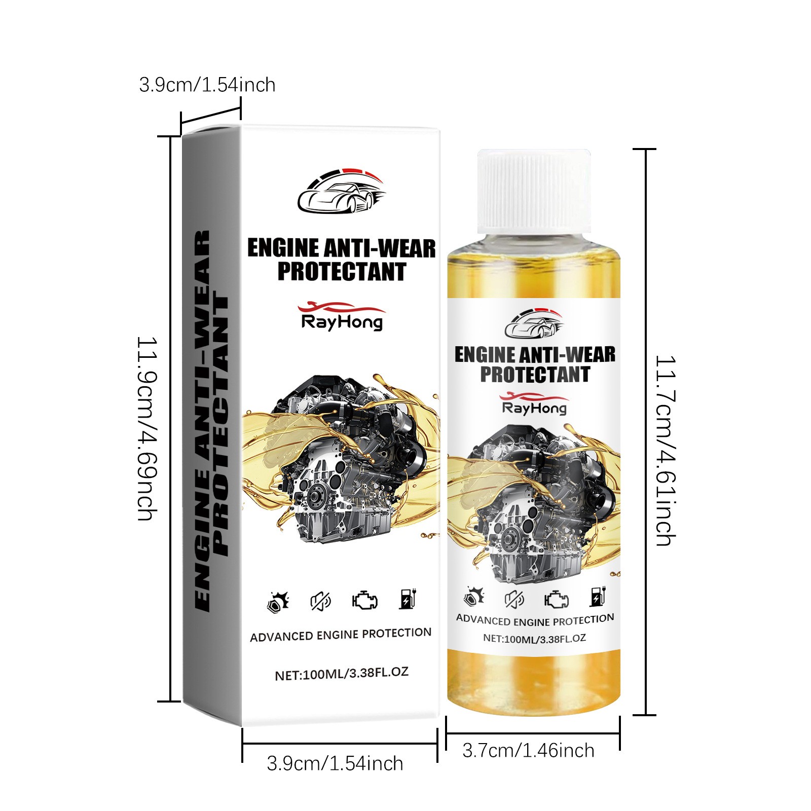 3x Anti-wear Engine Treatment Oil Additive Automotive Transmission Fluid Additiv