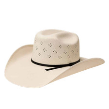 American Hat Company Vented Straw Western Hat 8120-2CBLK