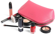 Pochette Trucchi Bn-002 "Non Voltarti" - Cotone, &Eacute;cru/Nero, 23x15.5cm, Resistente All'Acqua