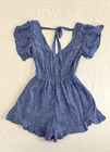 American Eagle Womens chambray romper Sz XS Boho Cottagecore Coastal Cowgirl Y2K — photo 2