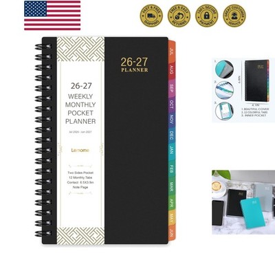 2026-2027 Pocket Calendar/Planner - Weekly & Monthly Pocket Planner for Purse...