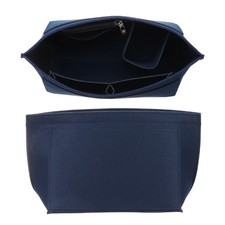 Felt Bag Organizer, Purse Organizer Insert for Tote Bag Handbag M  Blue