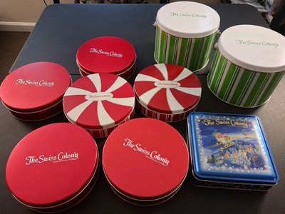 Tin Storage Containers Decorative Organization Containers  Holiday Bins