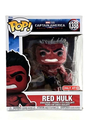 Funko Pop! Marvel Captain America Red Hulk 6 Inch Target Exclusive #1338 New
